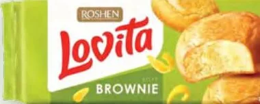 Печенье Roshen Lovita с какао и кусочками глазури / кусочками глазури, 150 г; Jelly Cookies апельсин/малина, 135 г; сдобное Blondie Brownie какао/лимон, 152 г; от 32.90 грн, ранее от 49.10 грн; ограничено; не оптом