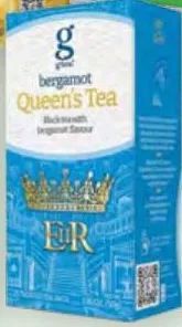 Чай, подпись G’tea!, фото Grace: черный Английский завтрак / Queen’s Tea бергамот / Солнце Кении / Голден Цейлон 25×2 г; Herbal Mix зеленый с травами, пакетики с ярлыком 25×1,5 г; ограничено; не оптом