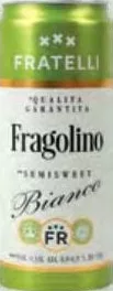 Напиток винный Fratelli Fragolino Bianco / Rosso, Moscato Bianco / Mango-Maracuja, белый/красный полусладкий газированный, 6,0–6,9%, банка 0,33 л; ограничено; не оптом