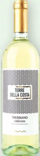 Вино Terre Della Costa Trebbiano Rubicone IGT белое / Sangiovese Rubicone красное, сухое, 11,5%, 0,75 л; от 168.90 грн, ранее от 216.00 грн; ограничено; не оптом