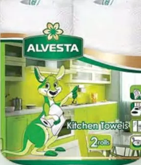 Бумажные полотенца Alvesta, 2 слоя, 2 рулона; количество ограничено, не оптом