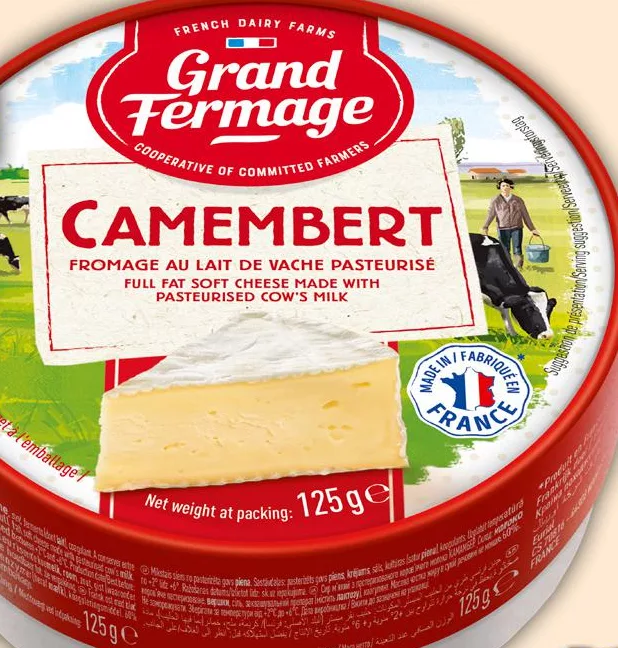 Сир Камамбер 44% ТМ Гран Фермаж (Grand Fermage), 125 г