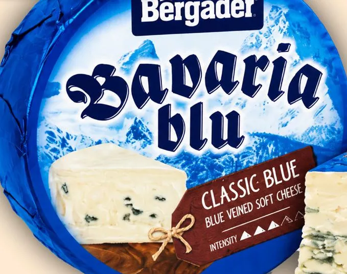 Сир Баварія Блю (Bavaria Blu) 65% ТМ Бергадер (Bergader); ціна за 100 г
