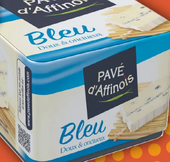 Сир з блакитною пліснявою Pavé d’Affinois Bleu 71%, 180 г