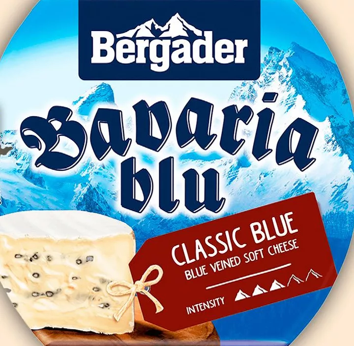 Сир вершковий Баварія Блю (Bavaria Blu) 70% ТМ Бергадер (Bergader), 150 г