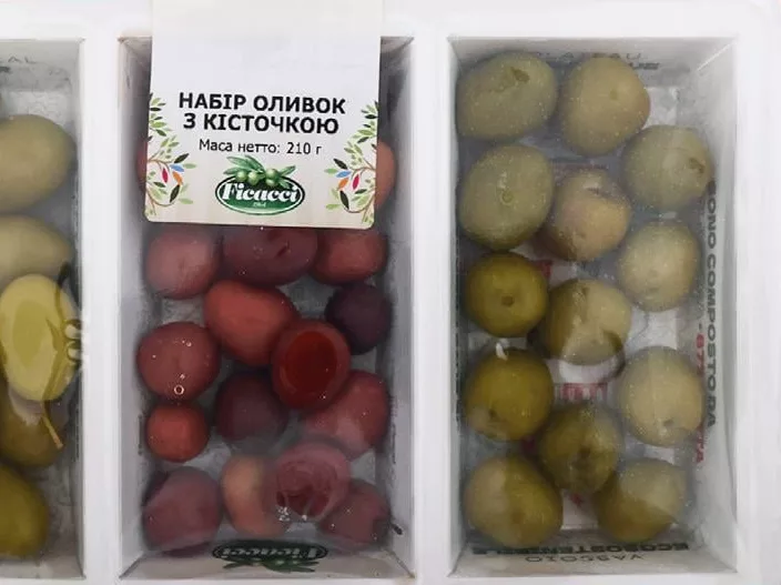 Набір оливок з кісточкою ТМ Фікачі (Ficacci), 210 г
