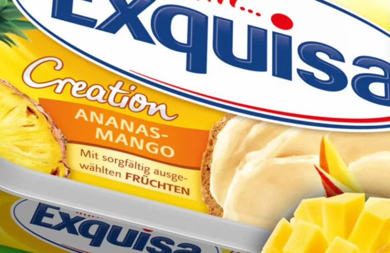 Крем-сир Exquisa Creation, вершковий з ананасом і манго, 52%, 200 г