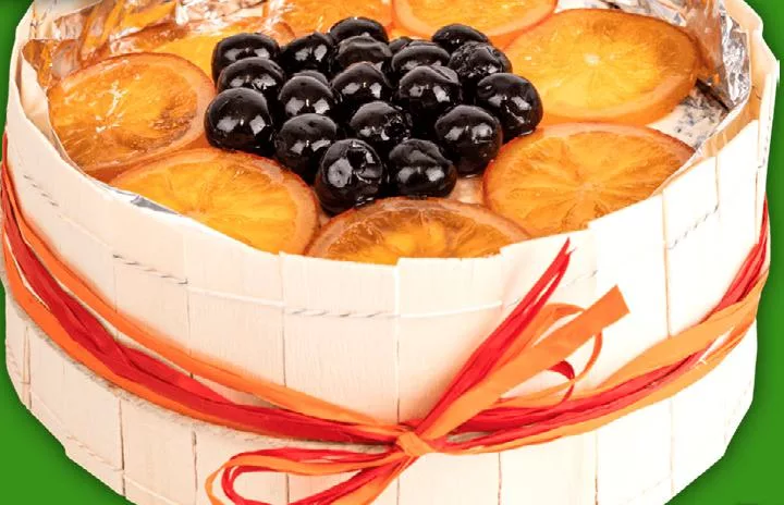 Сир Ерборінато з апельсинами та вишнями 27% ТМ Сікільформаджі (Sicilformaggi); ціна за 100 г