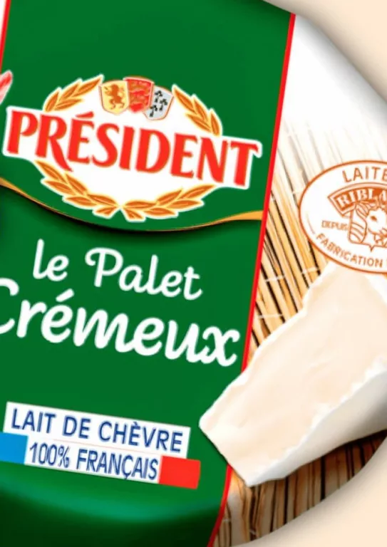 Сир козячий Шевре Président Le Palet Crémeux 45%, 120 г