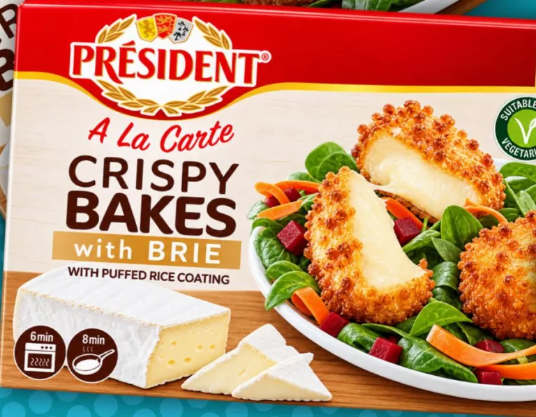 Напівфабрикат із сирами брі / моцарела Président A La Carte Crispy Bakes, 150 г, 6 шт.
