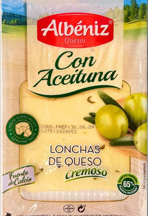 Сир Albéniz Con Aceituna, з оливками, 45%, 60 г