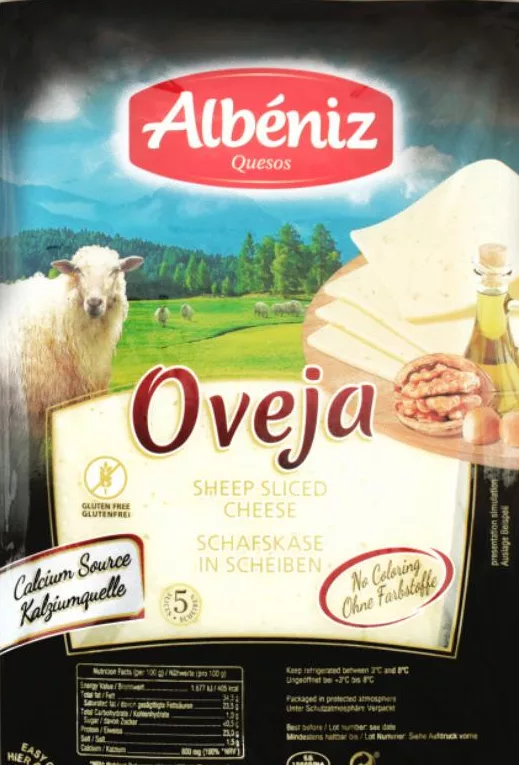 Сир овечий Albéniz, нарізка, 34,3%, 60 г