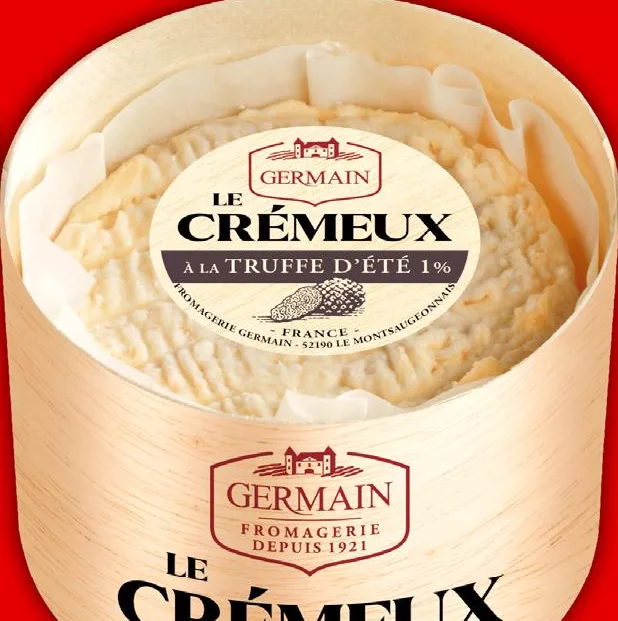 Сир Germain Le Crémeux, з потрійними вершками та літнім трюфелем 1%, 75%, 180 г