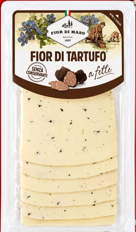 Сир Мікс із трюфелем Fior di Maso Fior di Tartufo 45%, нарізка, 110 г