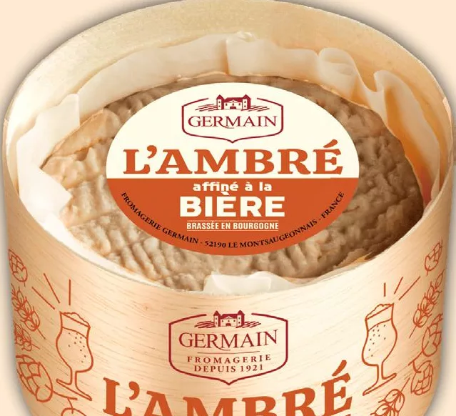Сир Germain L’Ambré, витриманий у світлому пиві, 50%, 180 г