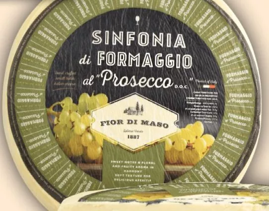 Сир Fior di Maso Sinfonia di Formaggio з вином Prosecco, 50%, за 100 г