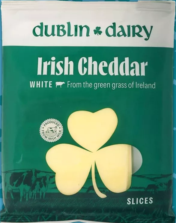 Сир білий чедер ірландський Dublin Dairy 48%, нарізка, 150 г