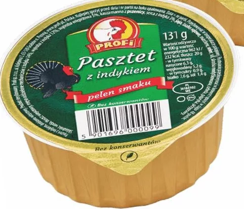 Pateu din carne de curcan și porc PROFI, 131 g. Fără en-gros; recomandat ≤10 buc./bon; reducerile nu se cumulează, se aplică cea mai mare; stoc limitat; nu în toate magazinele.