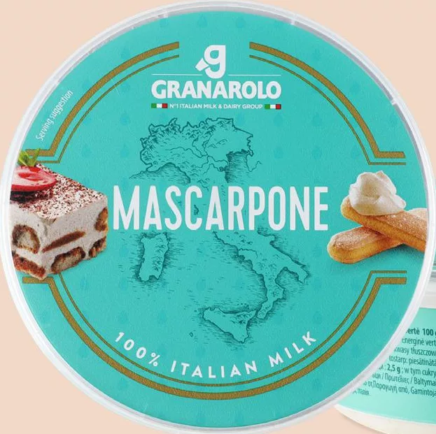 Brânză Mascarpone 80% GRANAROLO, 250 g, Italia; 89 UAH/pachet de la 2 pachete; 1 pachet: 189 UAH; la cumpărarea în magazinele METRO