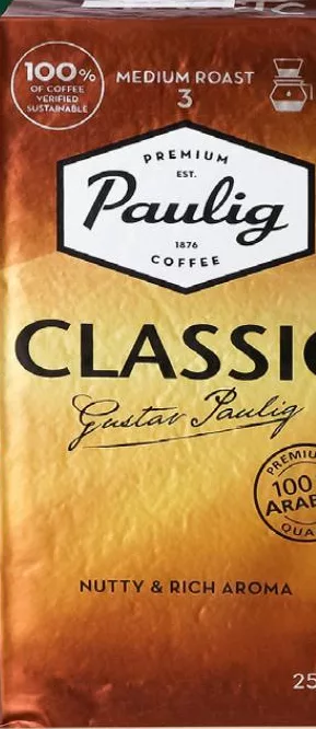 PAULIG Cafea măcinată Classic / President, 250 g; de la 299 UAH/pachet; anterior până la 545 UAH; 07–20.10.2026; cumpărare în magazine METRO