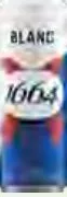 Kronenbourg 1664 Blanc пиво светлое 4,8%, банка 0,33 л 06–12.10.2026; количество ограничено, не опт