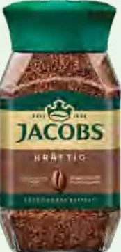 Jacobs Kraftig кофе растворимый, стеклянная банка 190 г; количество ограничено, не опт