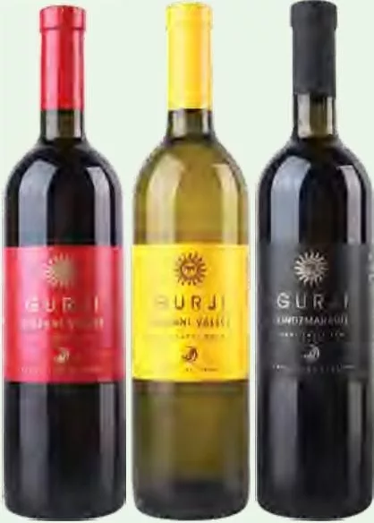 Gurji вино0,75л: Алазанская Долина красное/белое п/сл.10,5%; Киндзмараули красное п/сл.12%; от 178.90 грн, ранее от 229.20 грн; количество ограничено, не опт; 18+