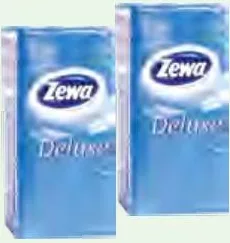 Zewa Deluxe носовые платочки 3слоя, 10шт; количество ограничено, не опт