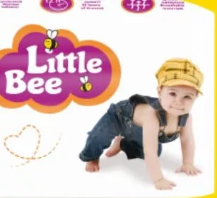 Scutece-chiloțel LITTLE BEE, măr. 4–6, sortimente; în imagini pachete de 44/40 buc.