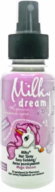 Spray de păr pentru copii MILKY DREAM Magic Unicorn, descurcare ușoară, 100 ml, 3+