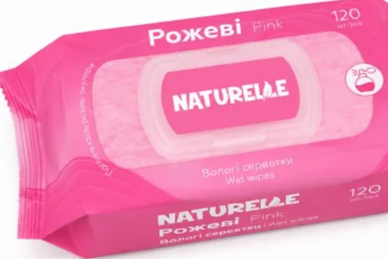 Șervețele umede NATURELLE Pink, 120 buc./pachet
