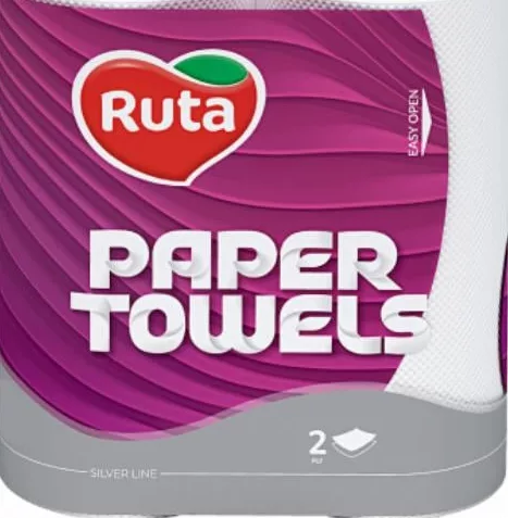 Prosoape de hârtie RUTA Silver Line, 2 straturi, 2 role/pachet
