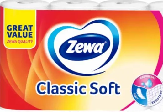 Hârtie igienică ZEWA Classic Soft, 3 straturi, 8 role/pachet