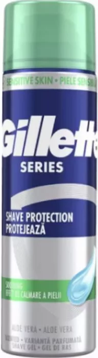 Gel de ras GILLETTE Series Sensitive Skin cu aloe vera, 200 ml