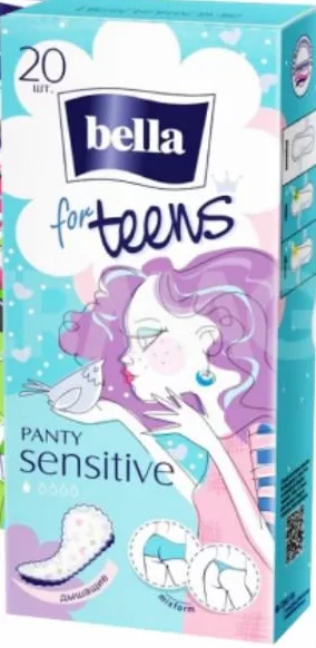 Absorbante zilnice BELLA for Teens Panty Relax / Sensitive, 20 buc./pachet, sortimente