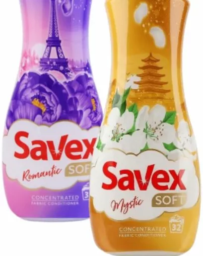 Balsam de rufe SAVEX Romantic Soft / Mystic Soft, 800 ml, sortimente