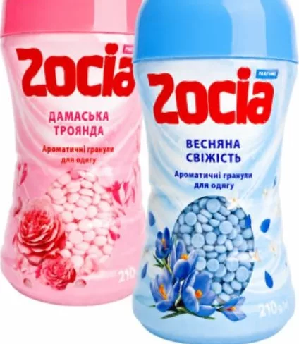 Parfum de rufe granulat ZOCIA Trandafir de Damasc / Prospețime de primăvară, 210 g, sortimente