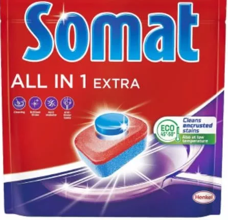 Capsule / tablete pentru mașina de spălat vase SOMAT All in 1 Extra, 24 buc./pachet