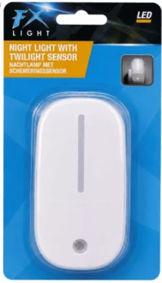 FX Light lampă de veghe pentru priză, LED, senzor crepuscular pe ambalaj