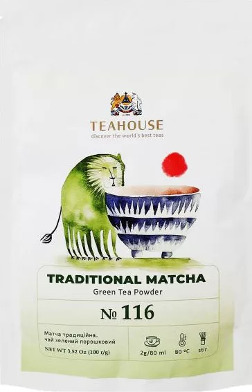 Ceai Matcha tradițional TEAHOUSE, 100 g; cu card METRO, doar în magazinele din Ucraina, în limita stocului