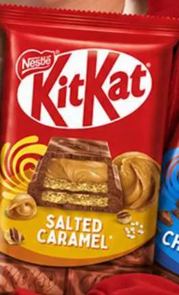 Ciocolată KIT KAT, sortiment (alune/caramel sărat/ciocolată dublă), 99 g; 64,50 UAH/buc. de la 2 identice; 1 buc. 101 UAH; cu card METRO, doar în magazinele din Ucraina, în limita stocului