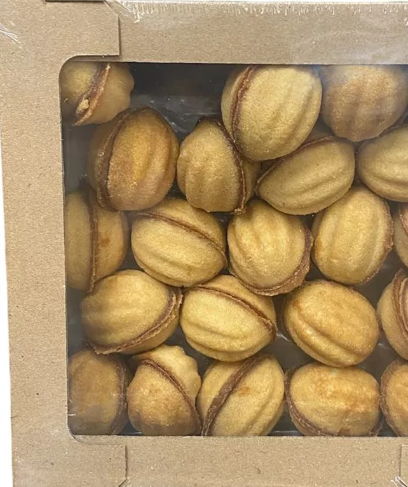 Biscuiți fragezi RIOBA în formă de nucă, 500 g; preț anterior până la 199 UAH; cu card METRO, doar în magazinele din Ucraina, în limita stocului