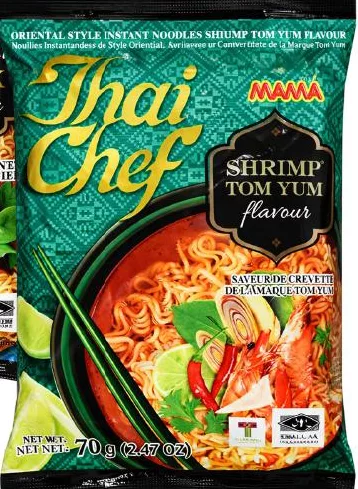 Tăiței instant THAI CHEF MAMA, 70 g: rață, tom yum cu creveți, tom yum cremos cu creveți; 2+ pachete identice: 29,90 UAH/pachet; 1: 46,90 UAH; cu card METRO, doar în magazin, în limita stocului