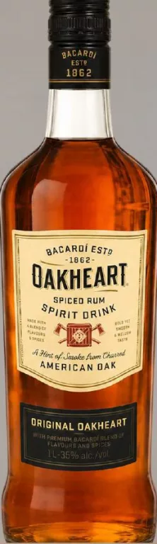 Băutură pe bază de rom BACARDI Original OAKHEART Spiced, 1 l; preț anterior până la 814 UAH; cu card METRO, doar în magazin, în limita stocului