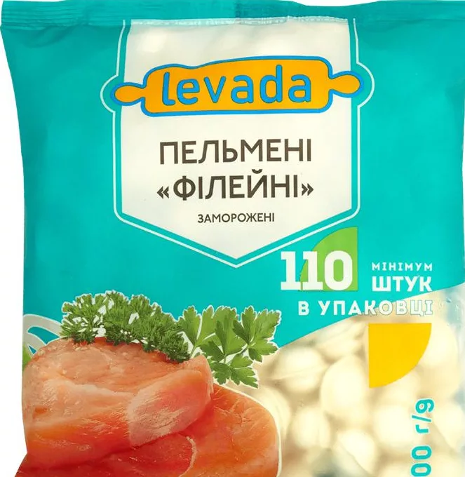 Пельмени Левада «Филейные», замороженные, 800 г, мин. 110 шт.; только 08.10.2026, количество ограничено; значок «15%»; ограниченный запас, пока есть; не все магазины