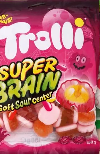 Желейные конфеты Trolli «Супер Мозг» / «Глаза», 75 или 150 г; цена от 79,90 грн/шт.; Германия; ограниченный запас, пока есть; не все магазины