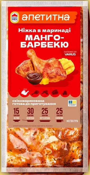 Ножка Апетитна, в маринаде Манго-барбекю, 100 г; акц. запас ограничен; не все VARUS; до исчерпания запасов