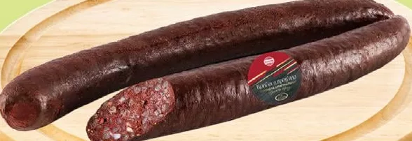 Колбаса Вигода, копчёная кровяная Оригинальная, 100 г; акц. запас ограничен; не все VARUS; до исчерпания запасов; 03.10–30.11.26: 10% бонусов VARUSPERFECT за оплату картой (ApplePay/GooglePay) через Scan&Go