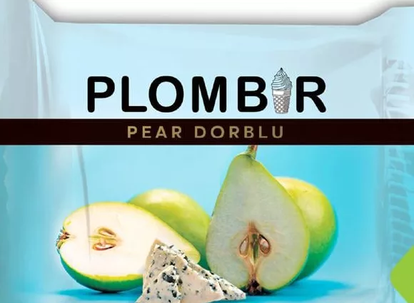 Конфеты Лилски Plombir груша-дор блю, за 100 г; запасы ограничены, не все магазины, до исчерпания
