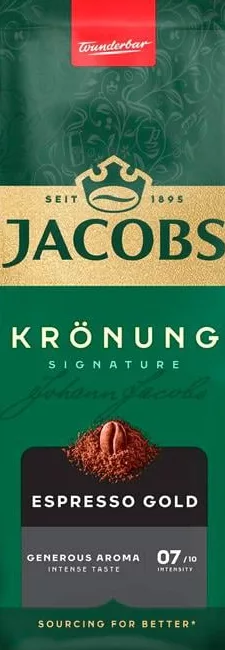 Кофе Jacobs Krönung Espresso Gold / Gold молотый, 200 / 250 г; запасы ограничены, не все магазины, до исчерпания